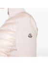 Logo Padded Wool Cardigan Pink - MONCLER - BALAAN 6