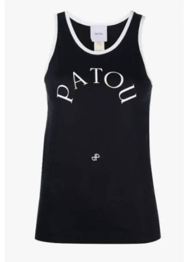 Logo Print Sleeveless Black - PATOU - BALAAN 2