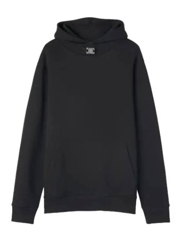 Roller Coaster Buckle Hooded Black T Shirt Hoodie - 1017 ALYX 9SM - BALAAN 1