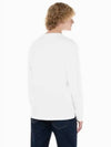 JEANS Men s Relaxed Fit Institutional Logo Long Sleeve T Shirt White J327430 YAF - CALVIN KLEIN - BALAAN 1