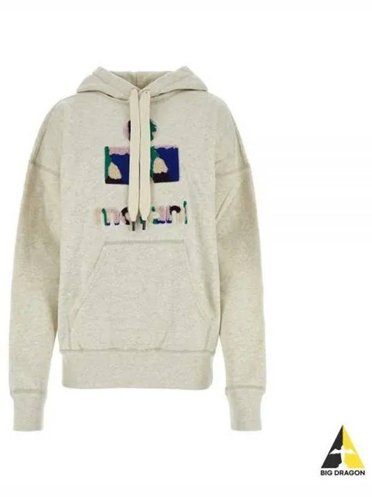 Mansell Logo Hoodie Top Ecru - ISABEL MARANT - BALAAN 2