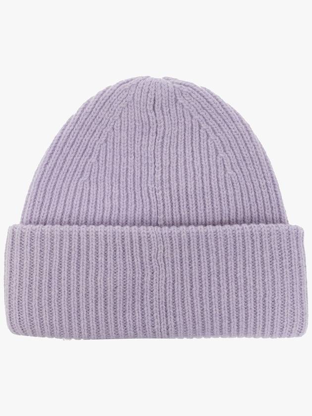 Small Face Logo Beanie Purple Melange - ACNE STUDIOS - BALAAN 4