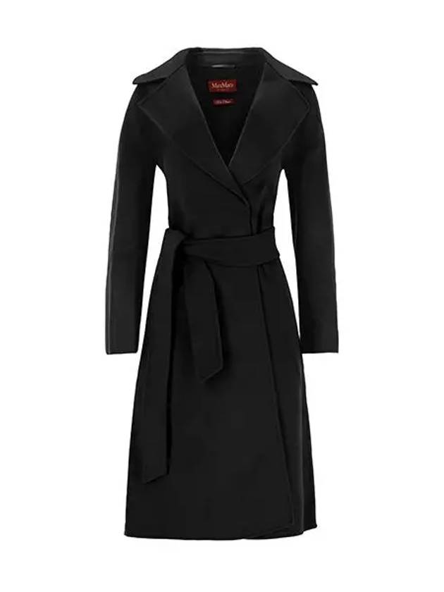 Cles Wool Cashmere Single Coat Black - MAX MARA - BALAAN 3