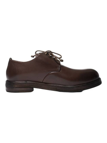 Men s Zucca Zepa Smooth Leather Lace Up Derby Brown - MARSELL - BALAAN 1