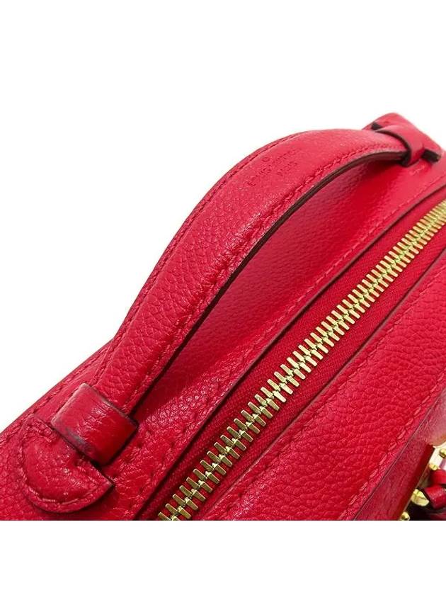 M44606 Scarlet Embossed Monogram Empreinte Saintonge Tassel Cross Bag - LOUIS VUITTON - BALAAN 5