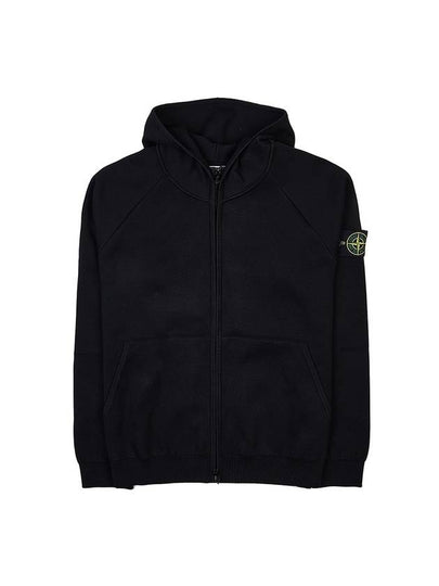 Wappen Patch Cotton Hooded Jacket Black - STONE ISLAND - BALAAN 2