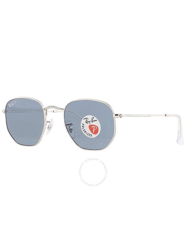 Ray Ban Hexagonal Flat Lenses Blue Hexagonal Unisex Sunglasses RB3548N 003/02 51 - RAY-BAN - BALAAN 3