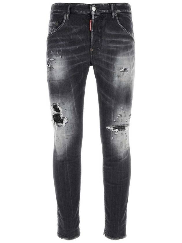 Skater Distressed Jeans Grey - DSQUARED2 - BALAAN 2