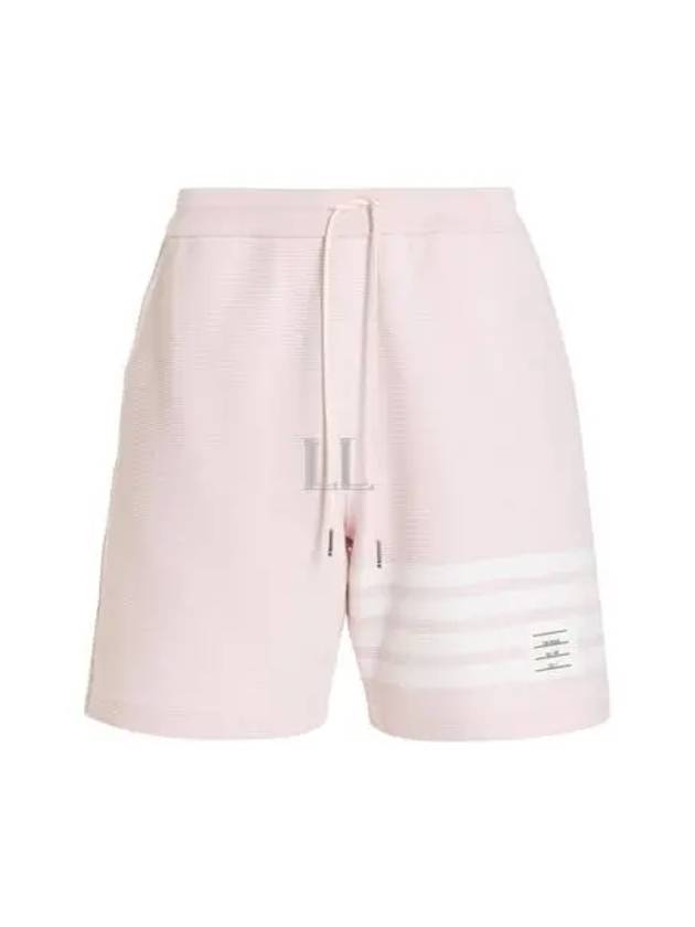 Diagonal Drawstring Bermuda Shorts Pink - THOM BROWNE - BALAAN 2