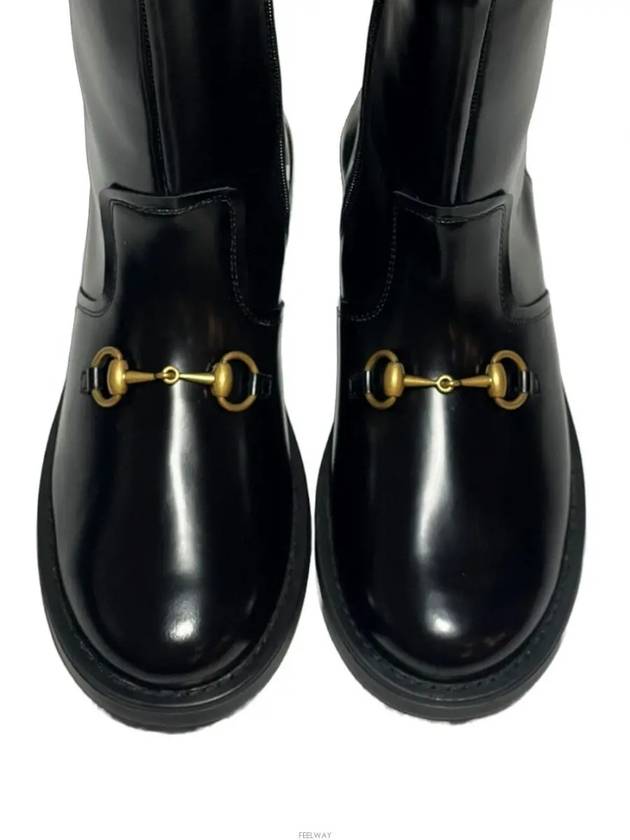 Horsebit Ankle Walker Boots Black - GUCCI - BALAAN 7