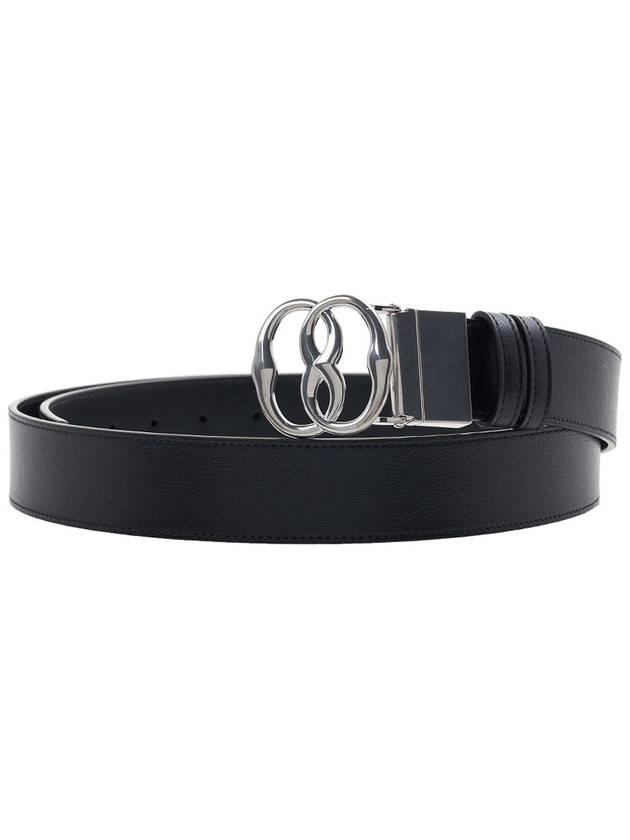 Men's Emblem Leather Belt EMBLEM 35 ADR U901P - BALLY - BALAAN 1