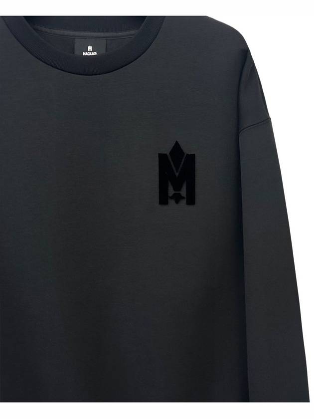 Max Crew Neck Jersey Sweatshirt Black - MACKAGE - BALAAN 4