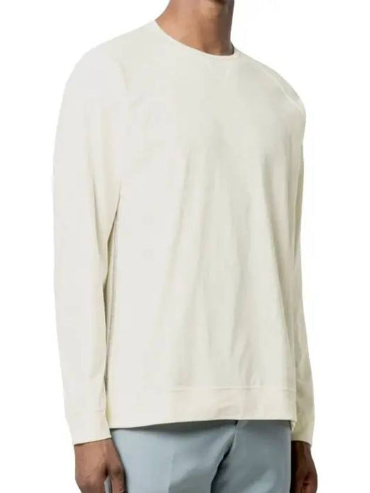 Jersey Cotton Long Sleeve T-Shirt Ivory - PAUL SMITH - BALAAN.