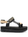 Oruga Up Leather Sandals Black - CAMPER - BALAAN 1