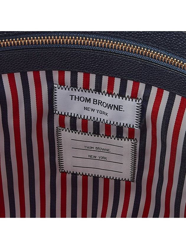 Madras Check Suiting Webbing Stripe Vertical Tote Bag - THOM BROWNE - BALAAN 11