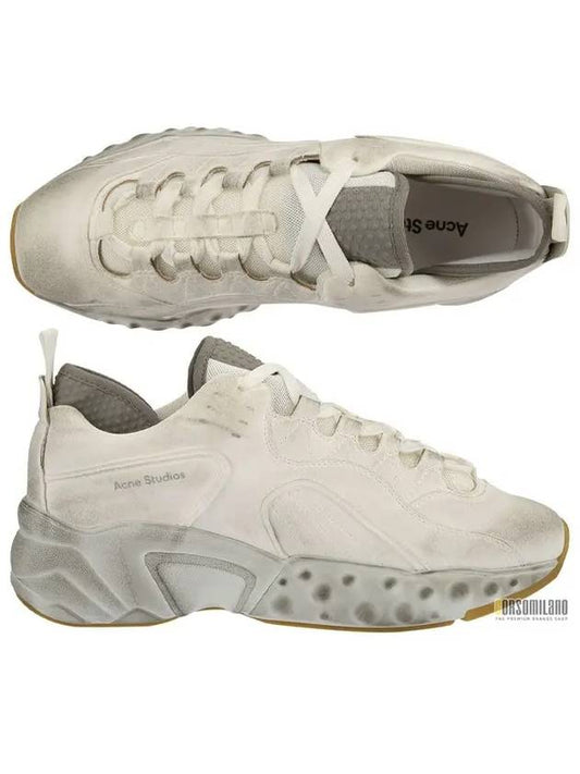 Rockaway Dirty Low Top Sneakers White - ACNE STUDIOS - BALAAN 2