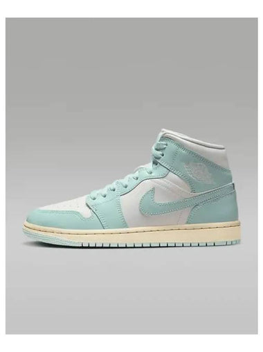 Air Jordan 1 Mid Women s Sneakers Muslin Light Dew BQ6472 132 698082 - NIKE - BALAAN 1