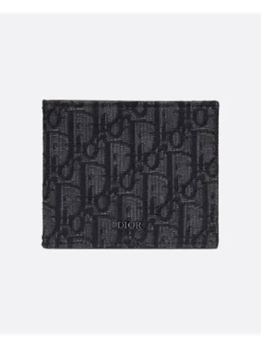 Wallet Black  Oblique Jacquard - DIOR - BALAAN 2