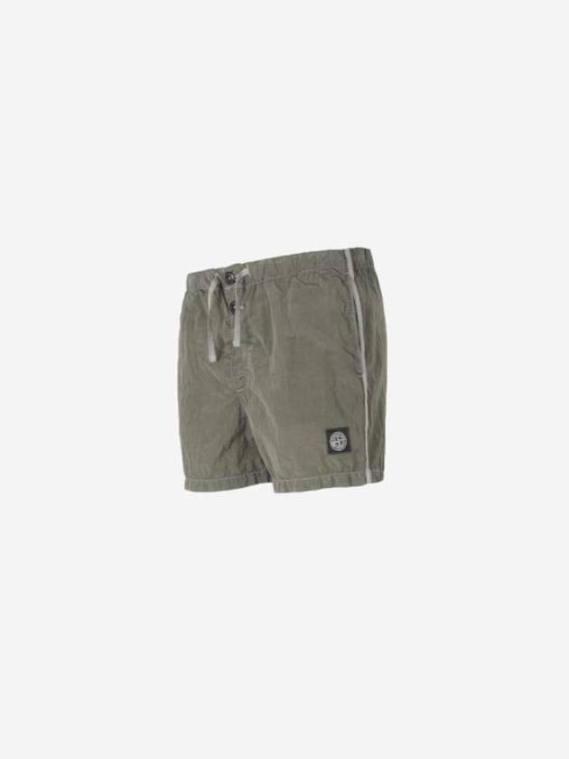 Patch Logo Nylon Swim Shorts Military Green - STONE ISLAND - BALAAN 7