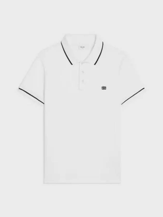 Classic Polo Shirt Offwhite Black - CELINE - BALAAN 2