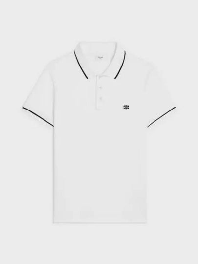 Classic Polo Shirt Offwhite Black - CELINE - BALAAN 2