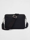 Re-Nylon Saffiano Leather Shoulder Bag Black - PRADA - BALAAN 5