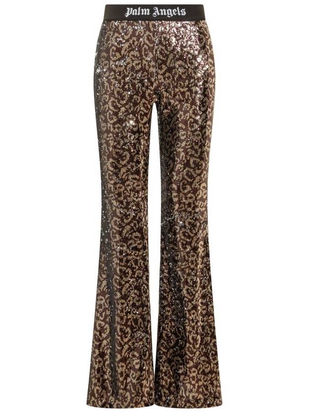 Short Pants PWCA129F23FAB0016010 BROWNBLA ANIMALIER - PALM ANGELS - BALAAN 2