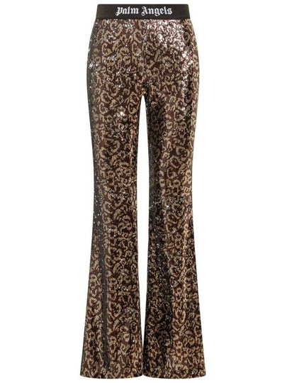 Short Pants PWCA129F23FAB0016010 BROWNBLA ANIMALIER - PALM ANGELS - BALAAN 2