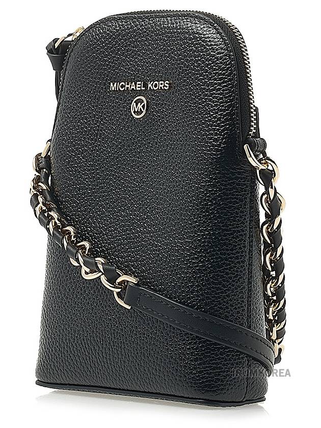 Jet Set Charm Leather Cross Bag Black - MICHAEL KORS - BALAAN 3