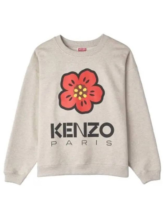 Balk Flower Sweatshirt Gray T Shirt - KENZO - BALAAN 1