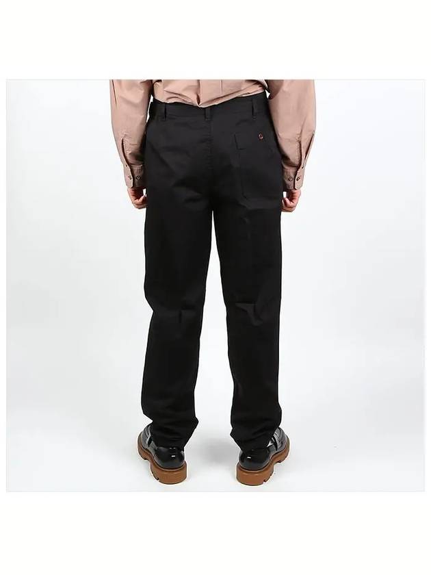 Men's Loose Chino Straight Pants Black - LEMAIRE - BALAAN 5