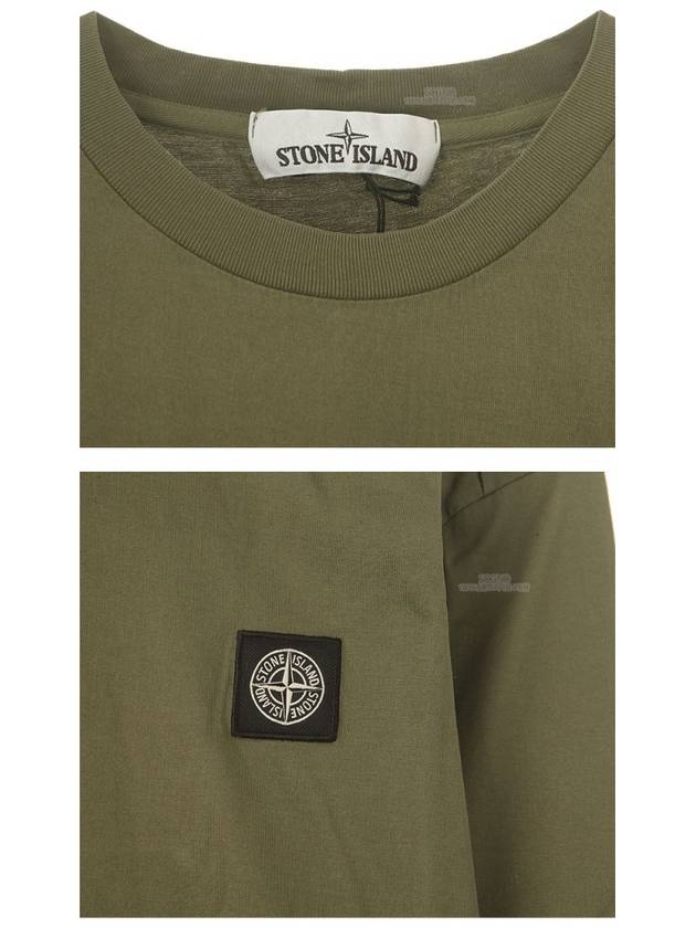 Wappen Patch Long Sleeve T-Shirt Khaki - STONE ISLAND - BALAAN 7