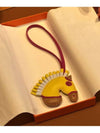 horse head Gigi bag charm yellow - HERMES - BALAAN.