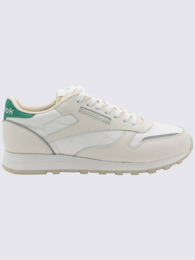 Reebok White And Green Leather Sneakers - REEBOK - BALAAN 1