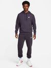 NSW Club Fleece Hoodie Purple - NIKE - BALAAN 3