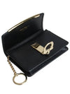 Gancini Calfskin Card Wallet Black - SALVATORE FERRAGAMO - BALAAN 6