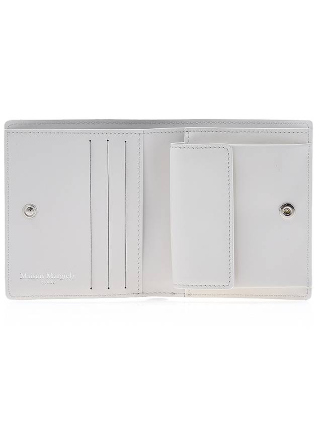 Stitch Logo Compact Bifold Half Wallet White - MAISON MARGIELA - BALAAN 11