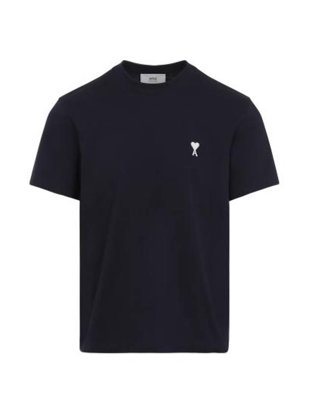 De Coeur Short Sleeve T-Shirt Navy - AMI - BALAAN 3