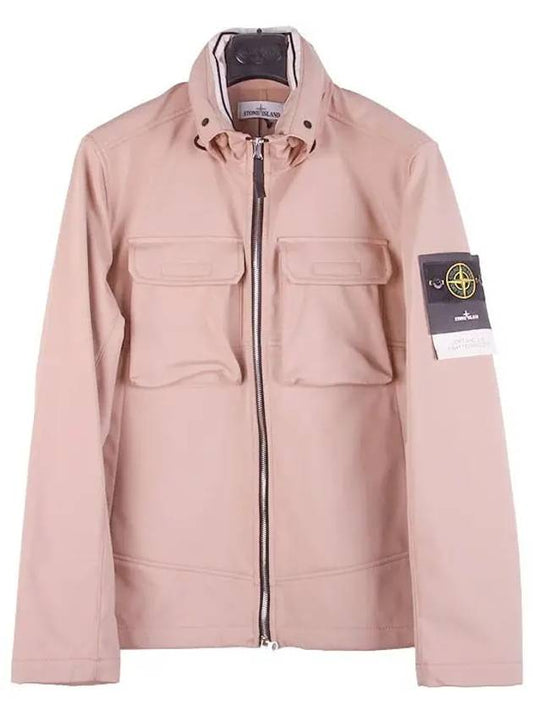 Softshell Zip Up Jacket Pink - STONE ISLAND - BALAAN 2