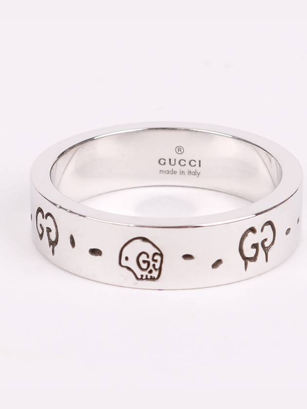 GG Ghost 6mm silver men s ring 477339 - GUCCI - BALAAN 4