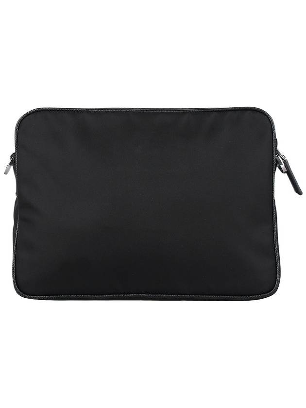 Re-Nylon Saffiano Leather Shoulder Bag Black - PRADA - BALAAN 6