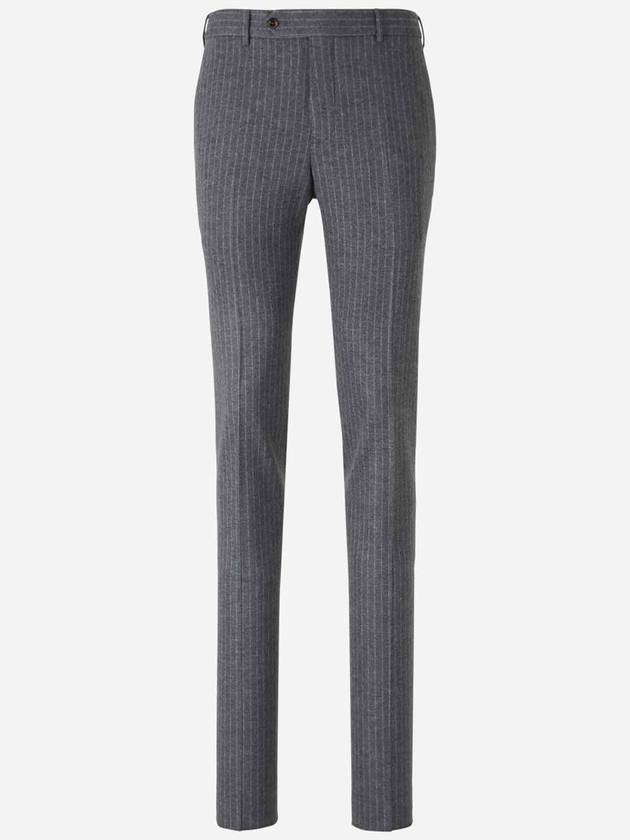 Pt Torino Grey Virgin Wool Slim Pants - PT TORINO - BALAAN 1