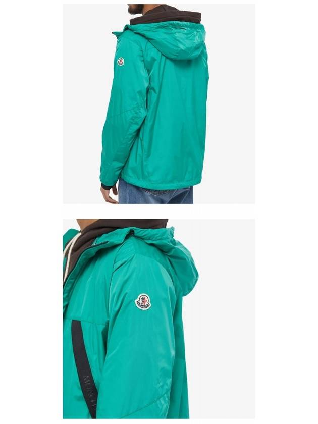 Men's Valry Hooded Jacket Green - MONCLER - BALAAN 6