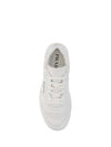 Downtown Triagle Logo Leather Low Top Sneakers White - PRADA - BALAAN 5