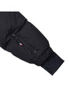 Coraia logo short down padded jacket black - MONCLER - BALAAN 7