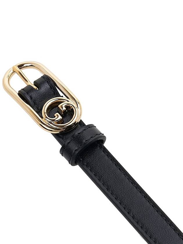 Round Interlocking G Belt Black - GUCCI - BALAAN 7