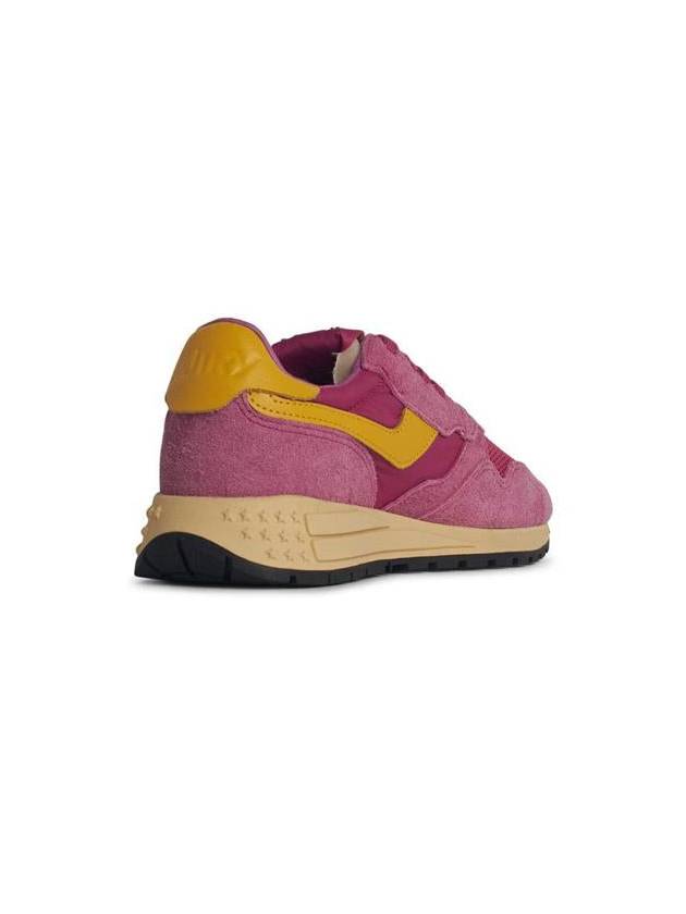 Autry 'Reelwind' Fuchsia Suede Sneakers - AUTRY - BALAAN 3