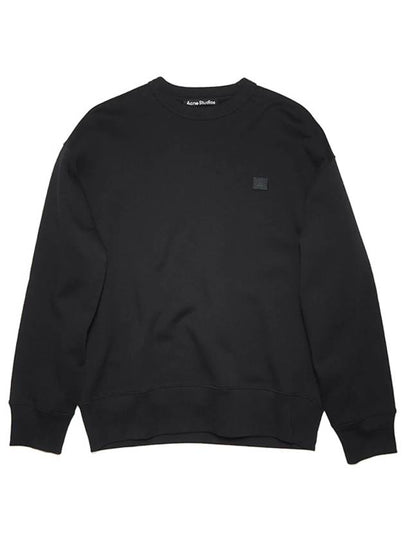 Face Patch Sweatshirt Black - ACNE STUDIOS - BALAAN 2