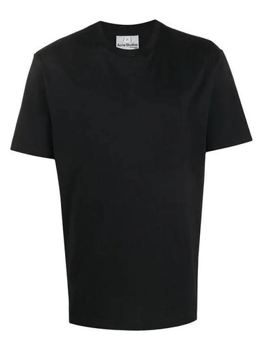 Crew Neck Slim Fit Short Sleeve T-Shirt Black - ACNE STUDIOS - BALAAN 1