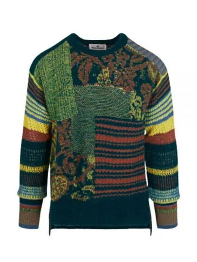 Blurry Jumper Print Intarsia Drop Knit Top - VIVIENNE WESTWOOD - BALAAN 2